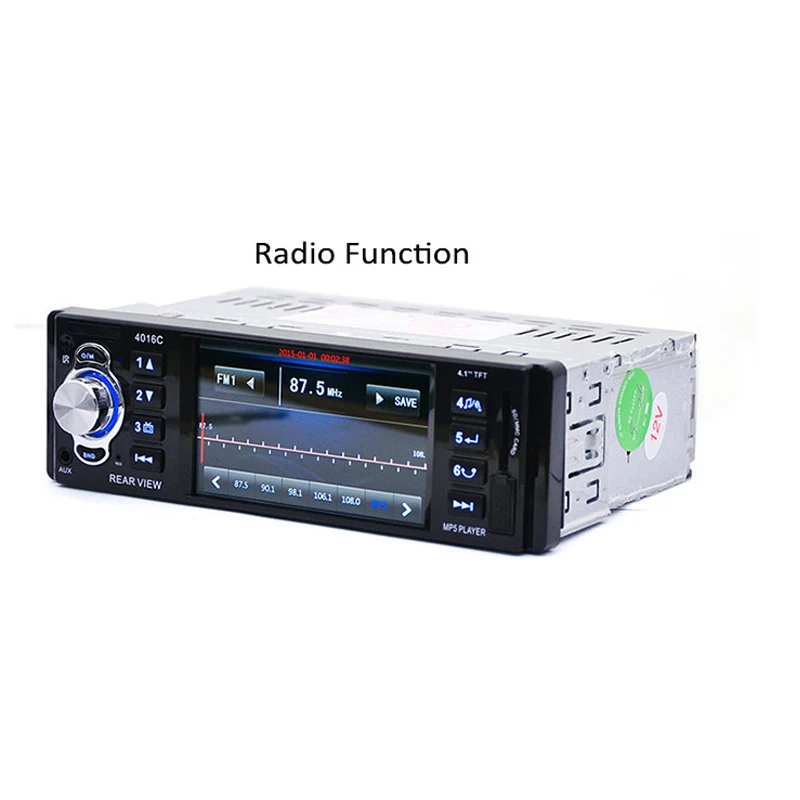 4 1 дюймов Din HD стерео радио Bluetooth Авто MP3 MP5 Аудио плеер Поддержка USB FM TF AUX обратная