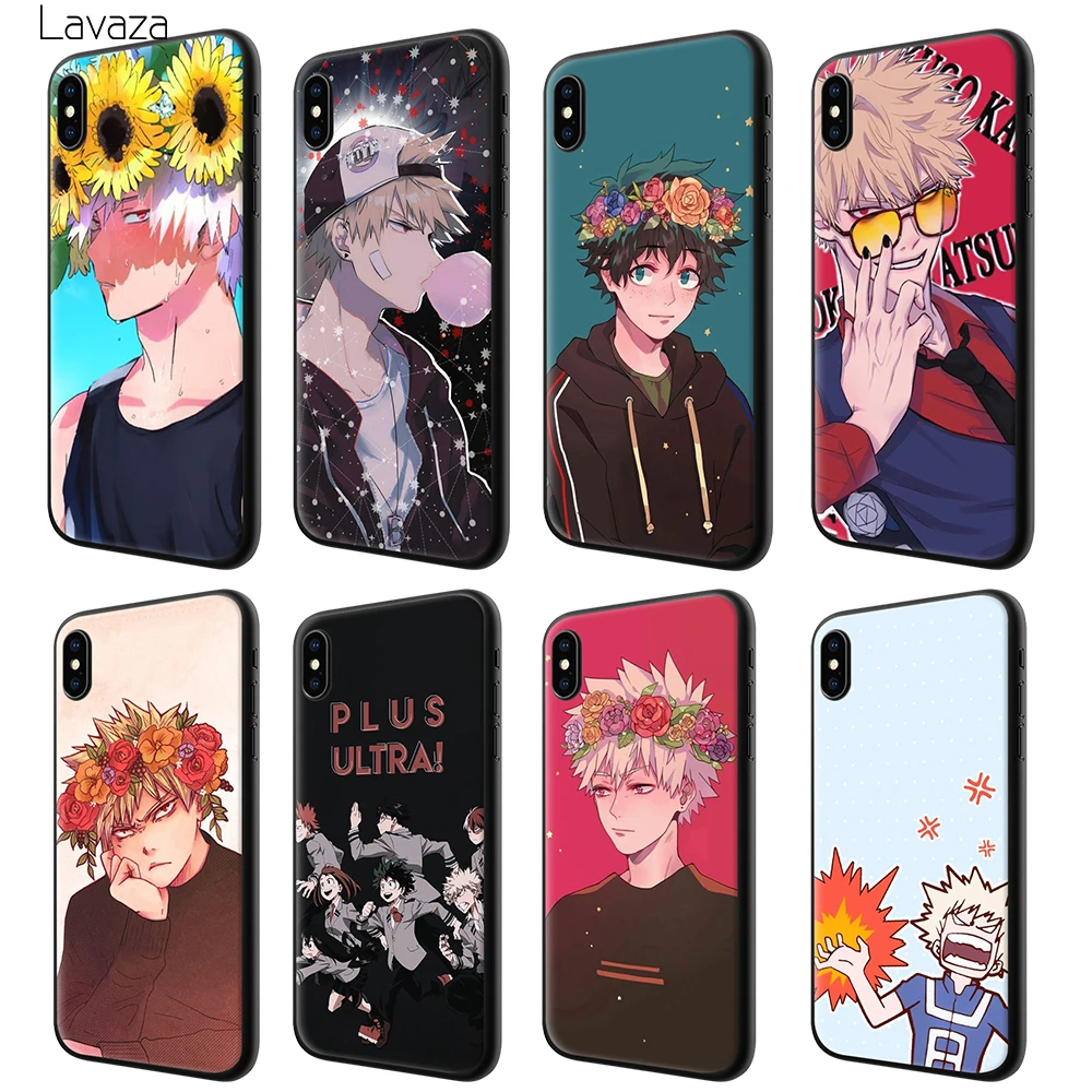 Мягкий ТПУ чехол Lavaza Anime Katsuki Bakugou для Apple iPhone 6 6S 7 8 Plus 5 5S SE X XS MAX XR силиконовые чехлы |