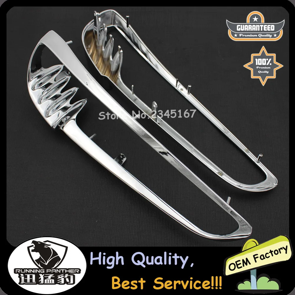 

For Harley V-Rod V Rod VRSC VRSCA VRSCDX 2001-2010 Right & Left Trim Bezels Chrome Motorcycle Radiator Trim Bezel Radiator Cover