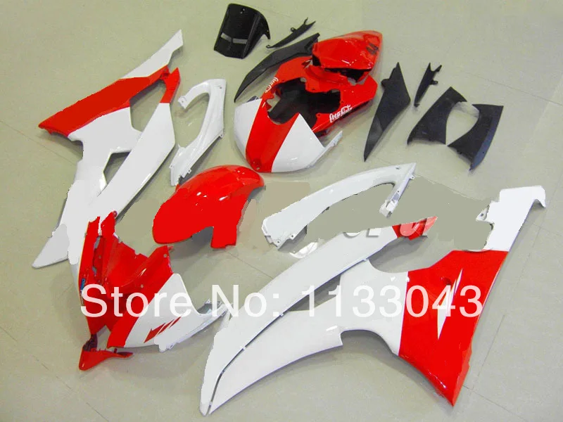 

Injection mold100%NEW red white fairings for Yamaha YZF-R6 ABS YZF R6 08 09 YZF 600 R6 2008 2009 #YYW1 fairing kits bodywork