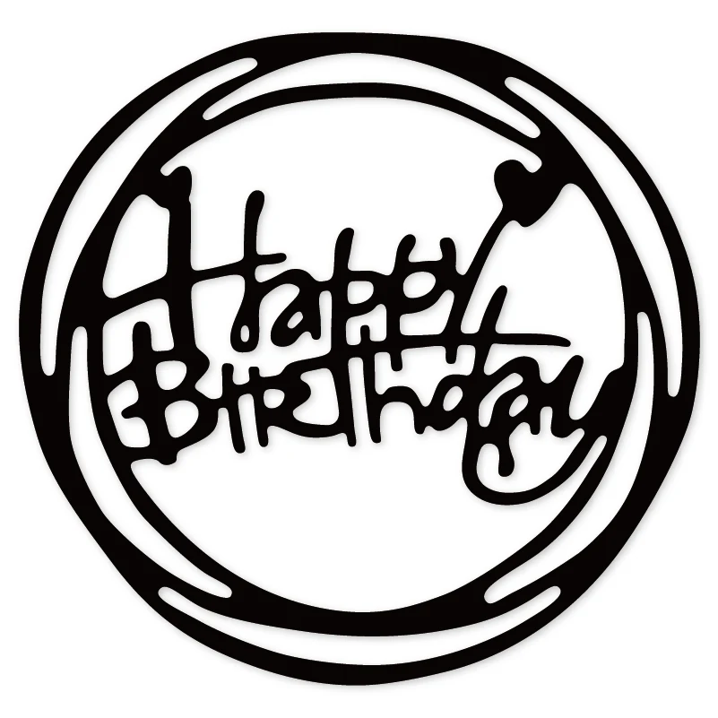 14 слов с днем рождения 82*67 мм металлические режущие штампы Скрапбукинг альбом