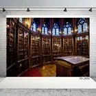 Виниловый фон для студийвечерние фотосъемки с изображением магической школьной библиотеки детей