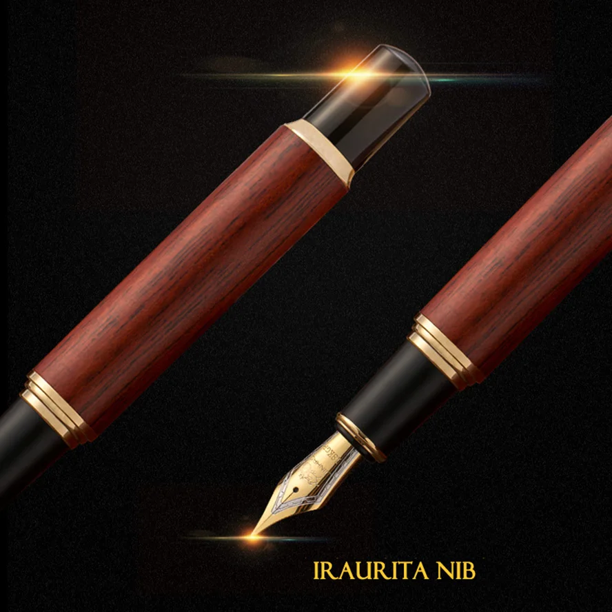 Ручка перьевая Jinhao деревянная с наконечником 0 5/0 38 мм винтажный карандаш