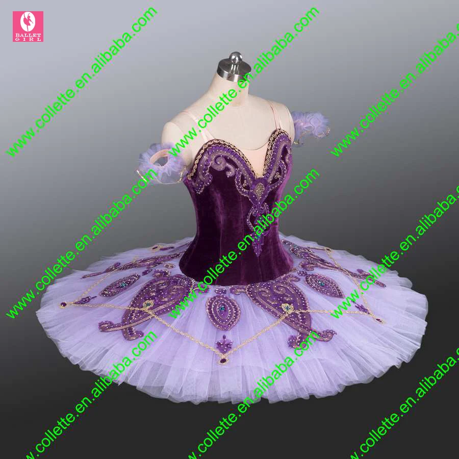 New !!!! BLY1221 !!! Child purple classical velvet performance stage dance costume ballet tutu | Тематическая одежда и