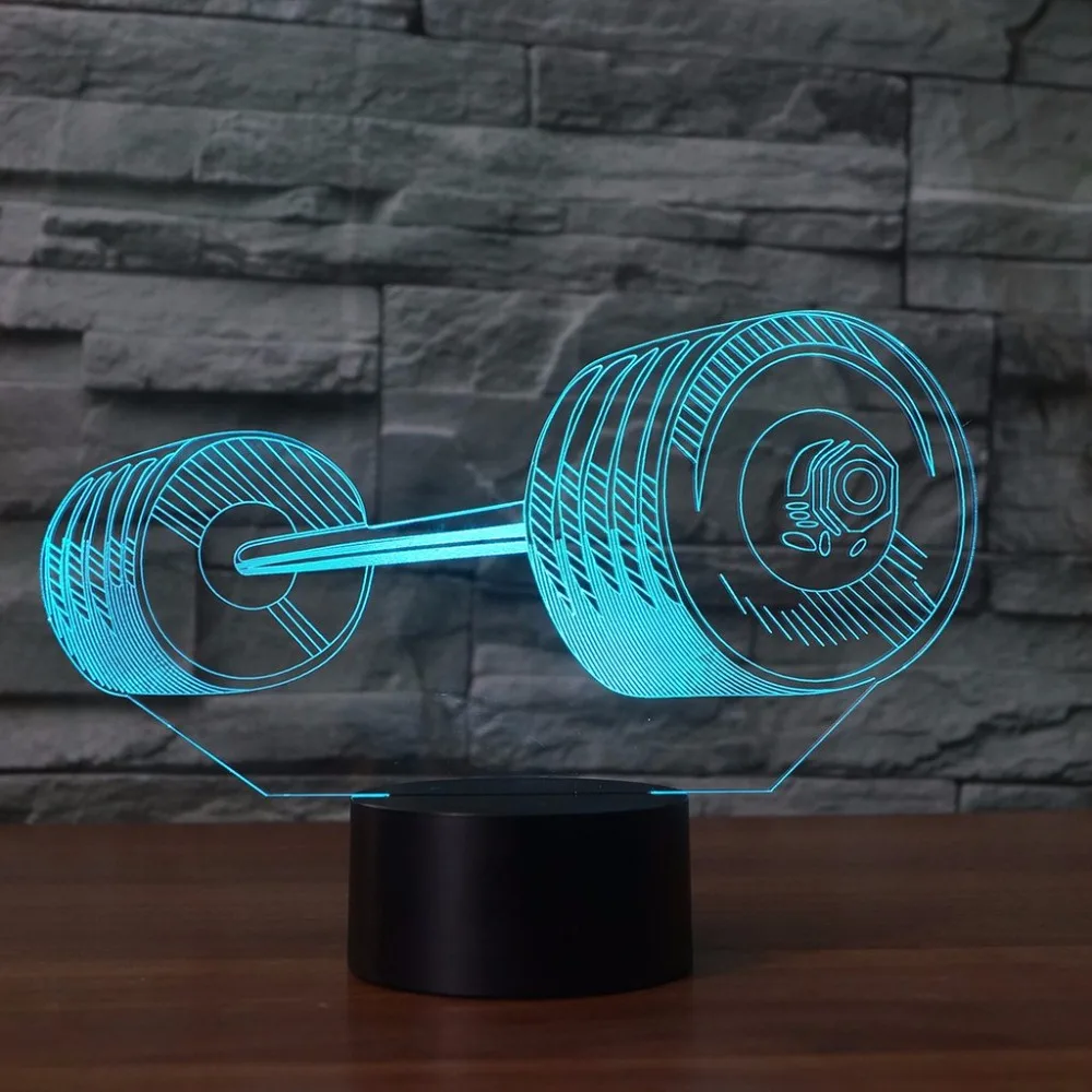 Ночник светодиодный 3d светильник в форме штанги 7 цветов|sleep light|night lightnight light usb |