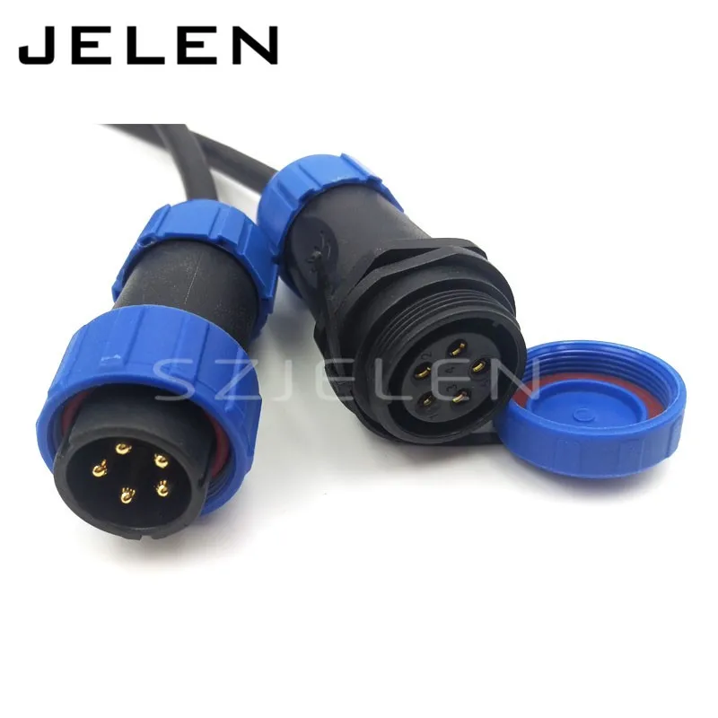 SP2110 5 контактный водонепроницаемый разъем и розетка Промышленные панельные