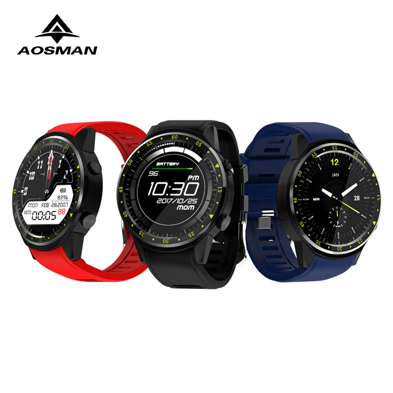 AOSMAN F1 смарт часы с камеральным монитором сердечного ритма gps Bluetooth 240*240 Sim карты