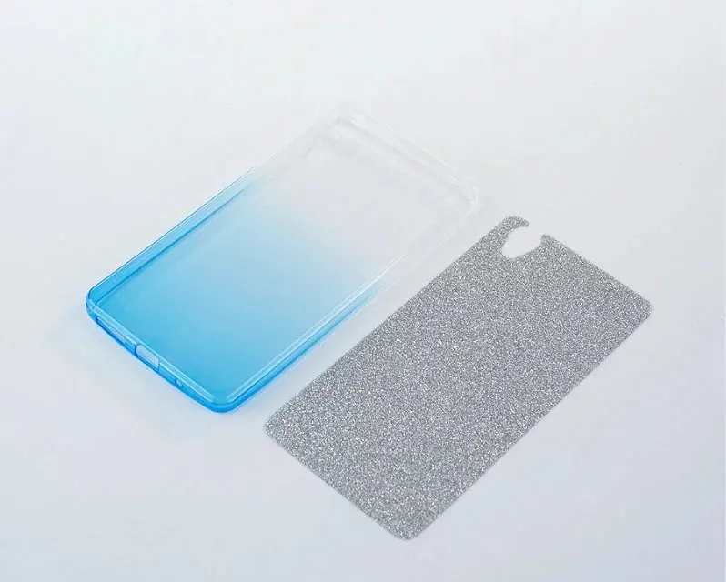 2 в 1 Блеск Bling Сверкающих Мягкая ТПУ Градиент Цвета Назад мягкий Чехол Для OPPO A31 A51