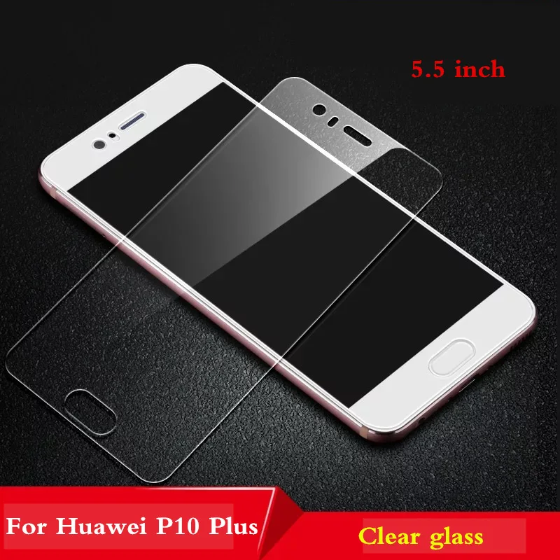 9H закаленное стекло для huawei P10 Plus P9 Plus полное закаленное стекло Защита экрана для huawei P9 P10 plus стеклянная защитная пленка - Цвет: P10 Plus  Clear glas
