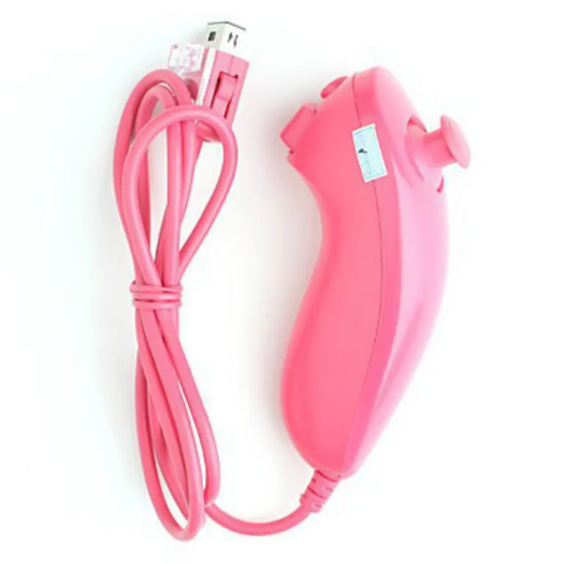 WINBOB Pink color NUNCHUCK CONTROLLER REMOTE FOR NINTENDO Wii black nunchunk remote controller | Электроника
