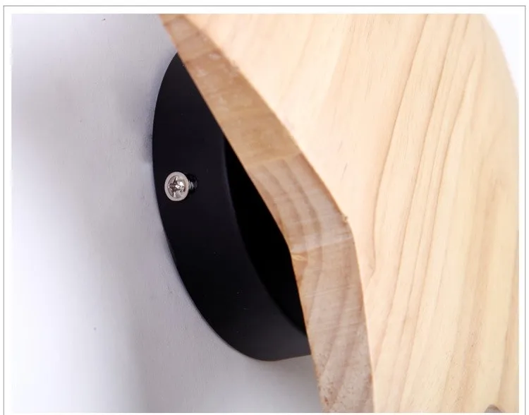 ASCELINA настенный светильник светодиодный из цельного дерева матовое стекло