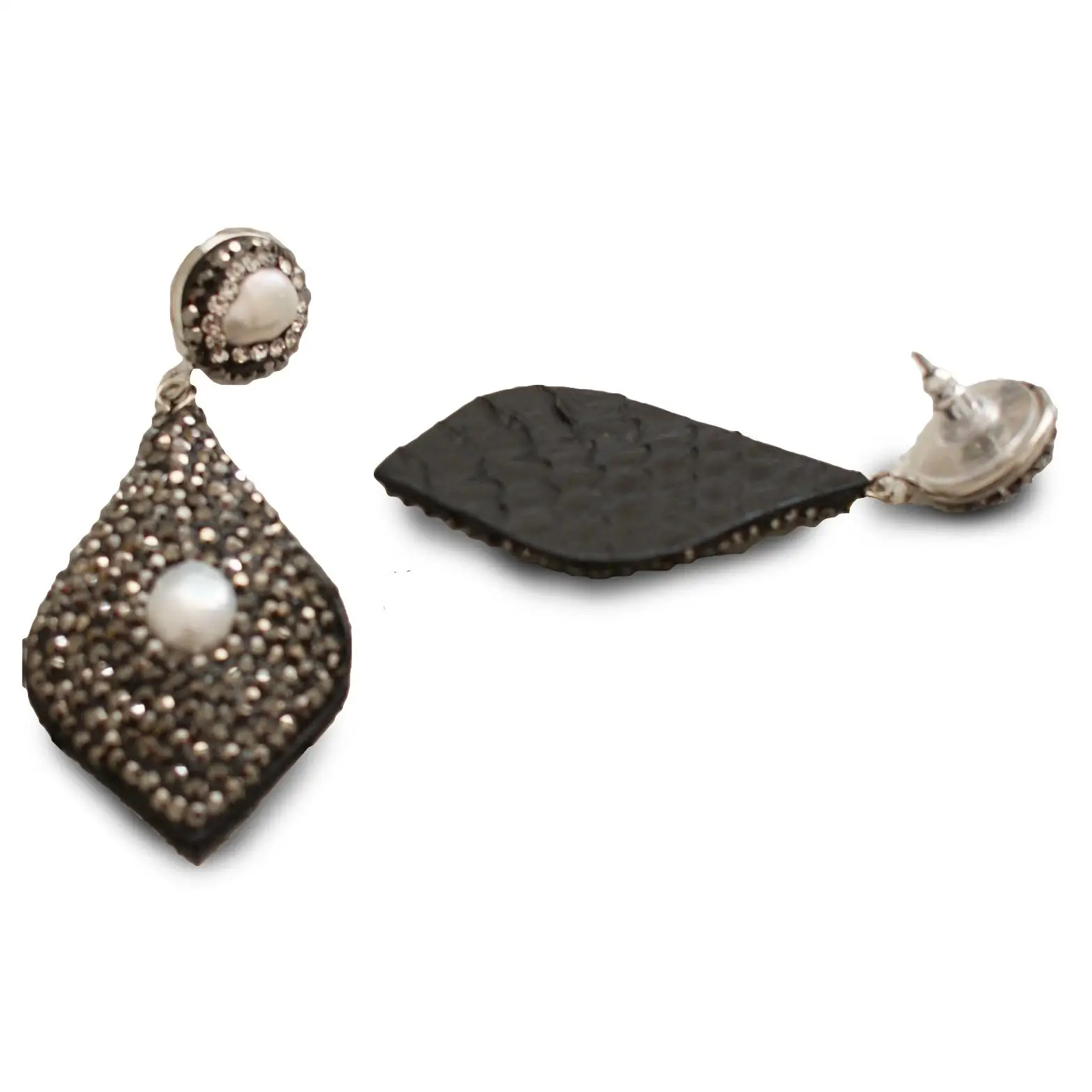 Женские Ювелирные изделия висячие серьги с жемчугом и фианитами модные Висячие