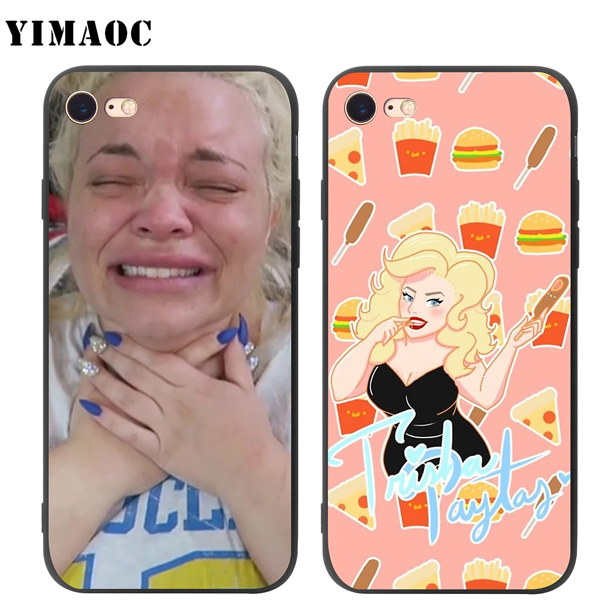 Мягкий чехол YIMAOC Trisha Paytas для Apple iPhone SE 2020 5 5s 6 6s 7 8 Plus XR X Xs 11 12 Pro Max mini|Бамперы| |