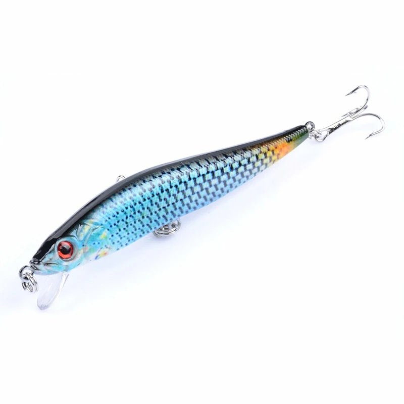 1Pcs fishing lure wobbler minnow isca artificial Bionic Painted lures 3D Eyes tackle leurre 10cm 10g Hard | Спорт и развлечения