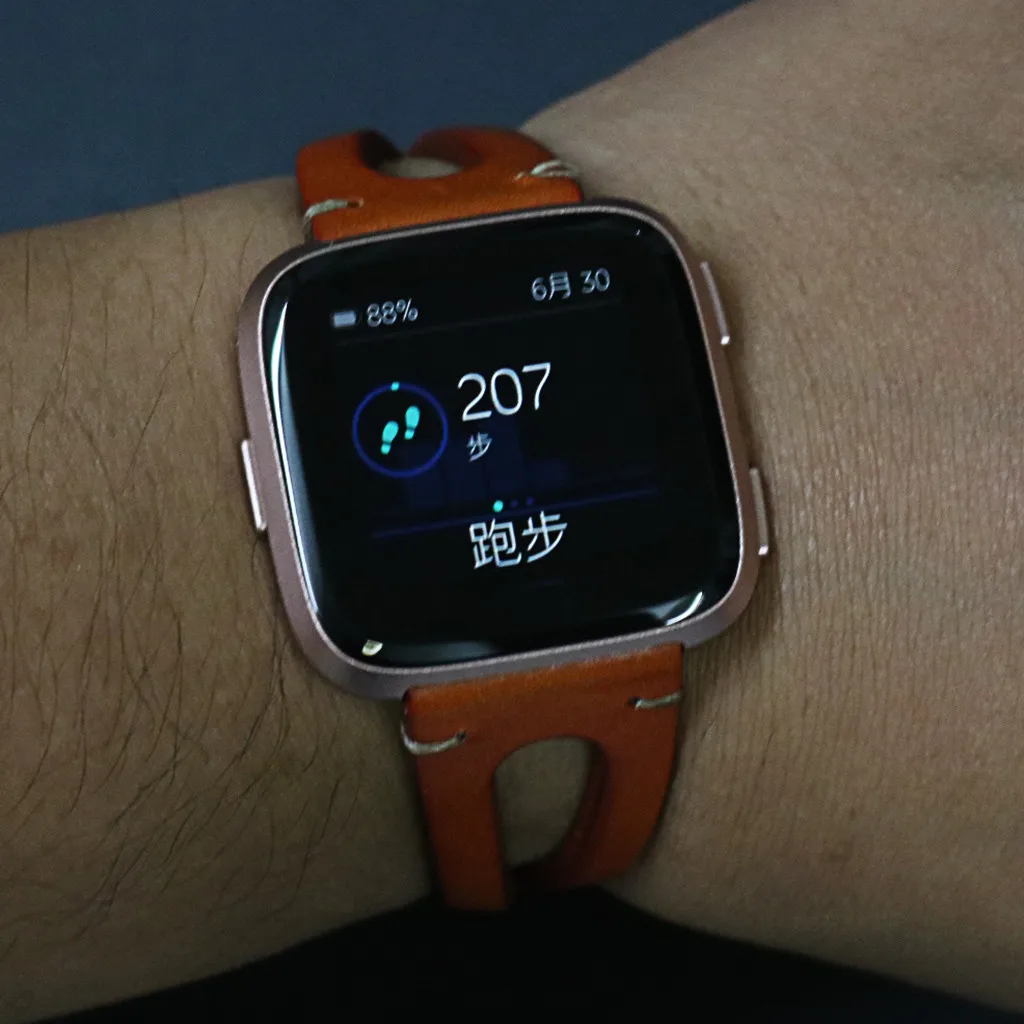 Ouhaobin кожаный ремешок для Fitbit Versa/Versa Lite, сменный Браслет, Кожаный ремешок, браслет на запястье 601