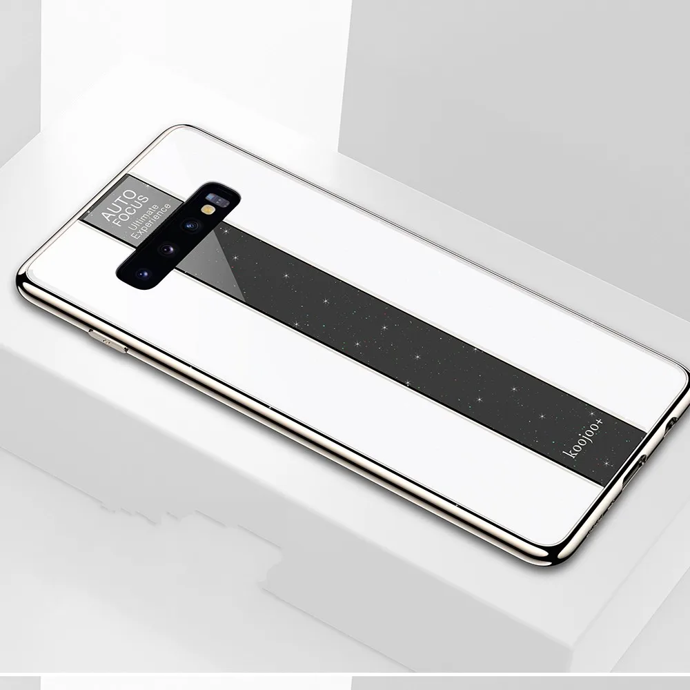 Гальваническое стекло чехол для samsung Galaxy S10 Lite Plus Note8 S8 S9 Note9 Роскошный покрытый