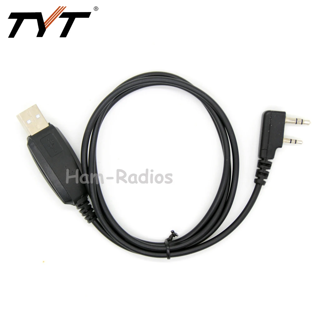 Оригинальный TYT USB Кабель для программирования MD 380 иди и болтай Walkie Talkie UHF 400 480 МГц