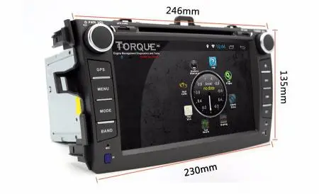 Android 7 1 четырехъядерный 16 ГБ 1024*600 автомобильный dvd-плеер toyostay corolla 2007 2008 2009 2010 2011