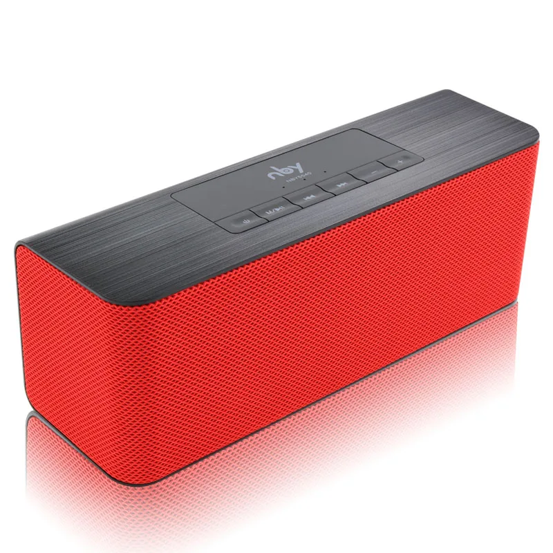 Red NBY 5540 Bluetooth динамик портативный беспроводной динамик высокой четкости двойной динамик s с микрофоном TF карта громкий динамик s MP3 плеер - Цвет: Red