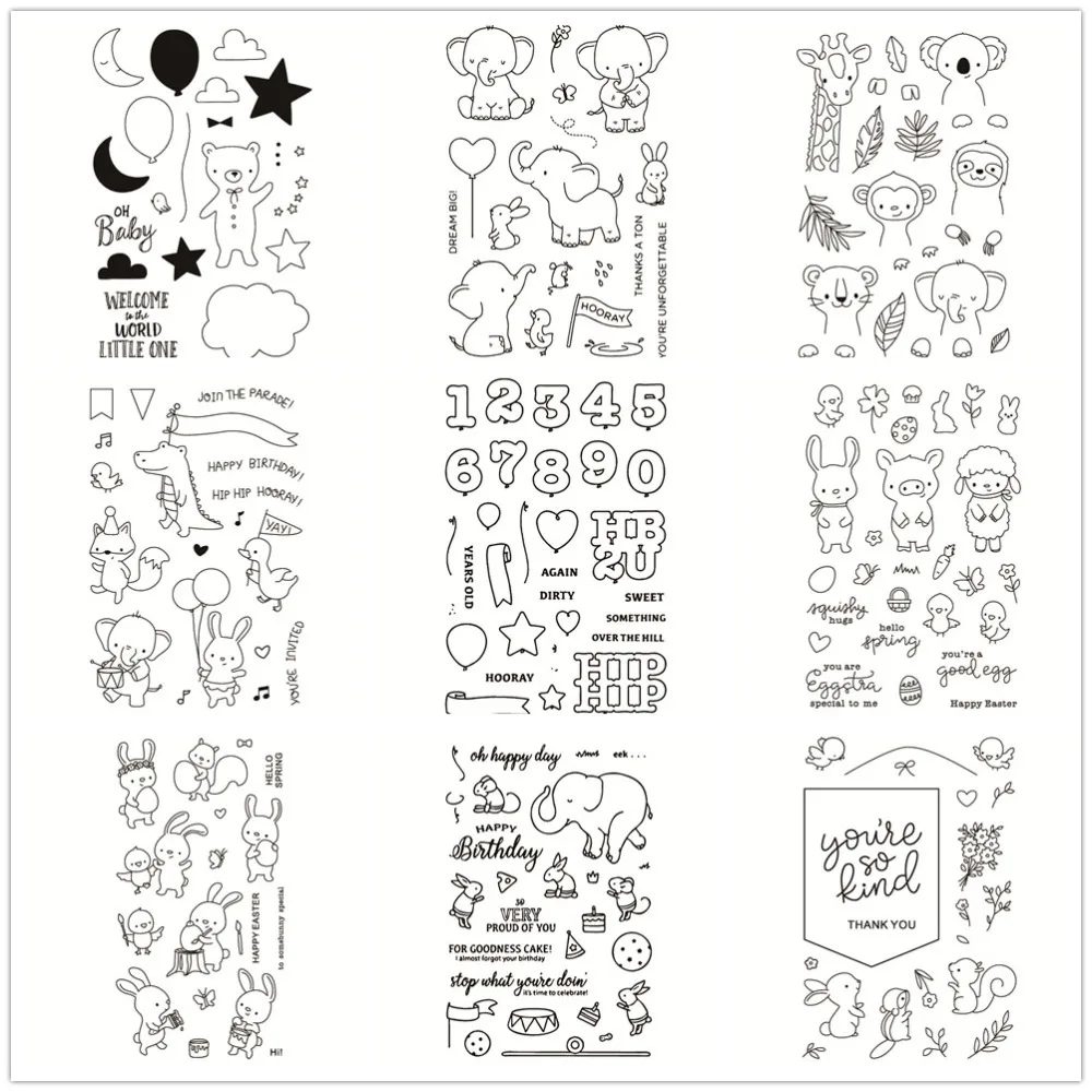 2019 прозрачный силиконовый штамп для скрапбукинга DIY ремесло украшение Мягкая