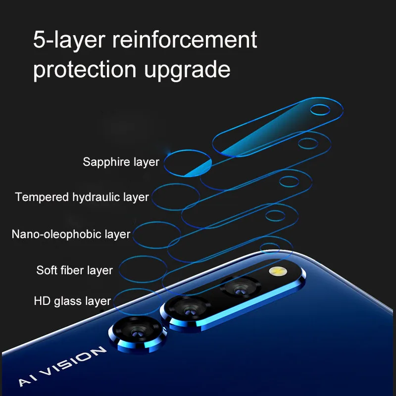 Закаленное стекло 9D для Huawei Honor 20 Pro 2 шт. Защитное объектива камеры 10i 10 Lite 8X
