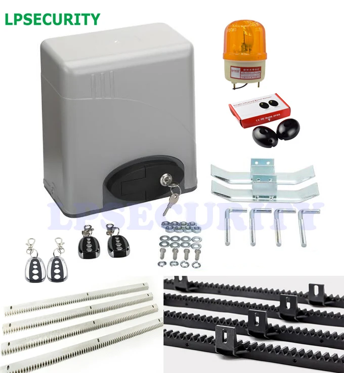 LPSECURITY 120V 230V домашняя Автоматизация 600 кг Электрический мотор двери ворот с 4 шт