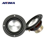 aiyima 2pcs audio tweeter speakers portable aluminum bottom pu neodymium magnetic full range speaker 2 5inch 6 ohm 6w for samco