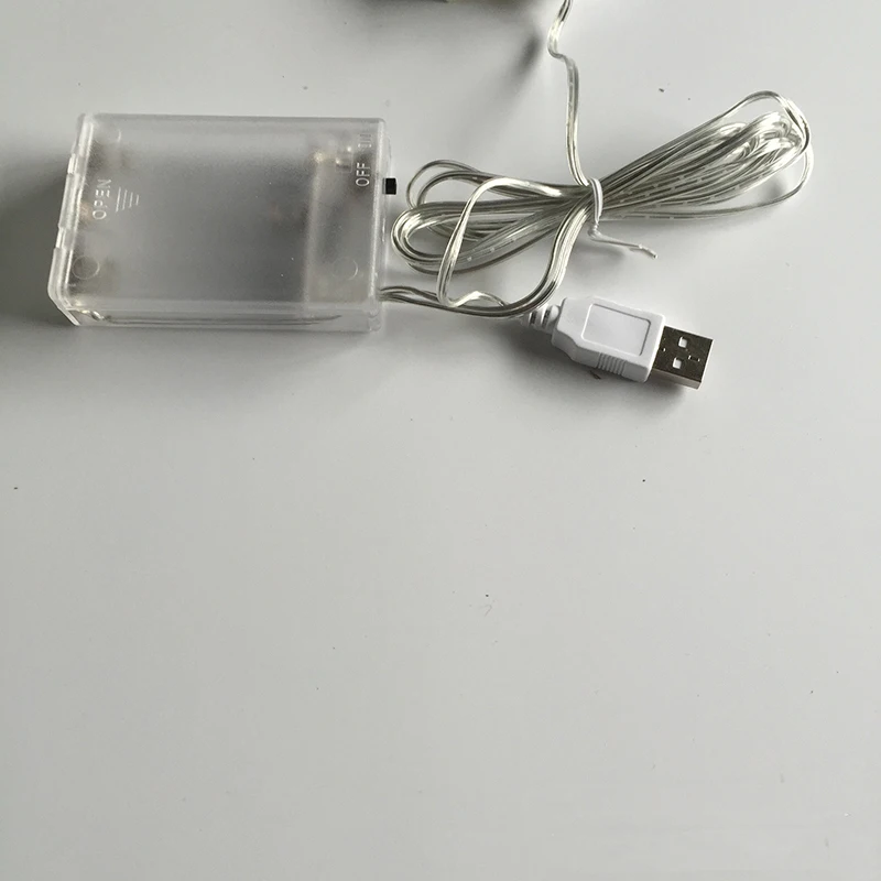 Красный губы Рождественская елка неоновый ночник лампа полоса батарея USB