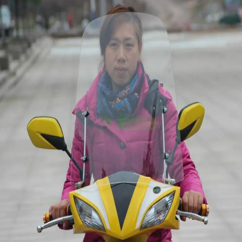 

470*450*3mm Plexiglass motorcycle wind deflector motorcycle windshield scooter windshield with Mounting bracket