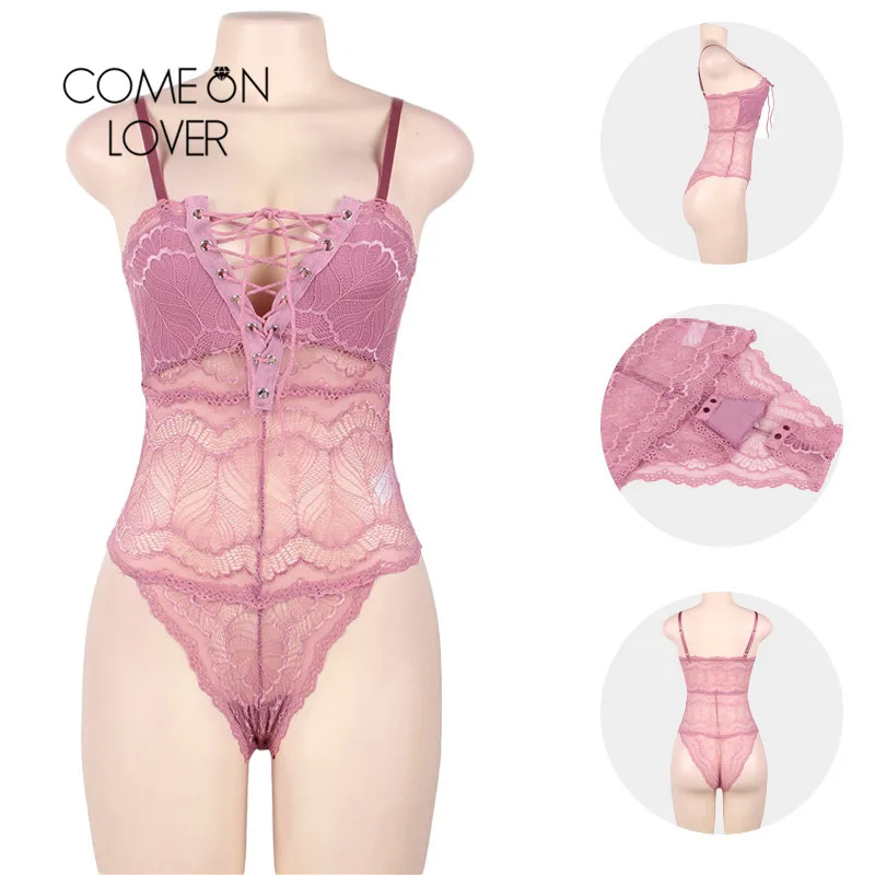 Комбинезон Comeonlover женский кружевной Модный вечерний облегающий Ромпер на