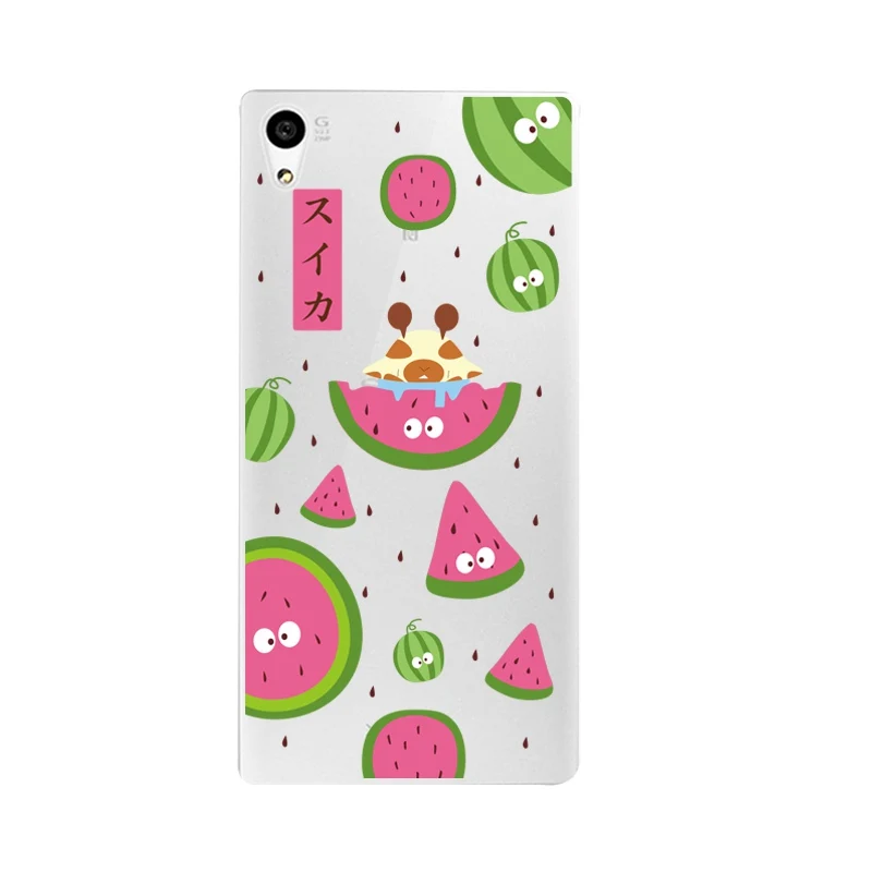 Monkey Soft Clear TPU Phone Case For Sony Z2 Z3 Z4 Z5 C3 C4 C5 Flora Girl Bear Printed Shell Bags Flower Bag Cover Free Shipping | Мобильные