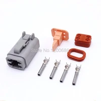 10kitslot female 4 pin deutsch waterproof sealed auto connector plug sets for car boat dt06 4s