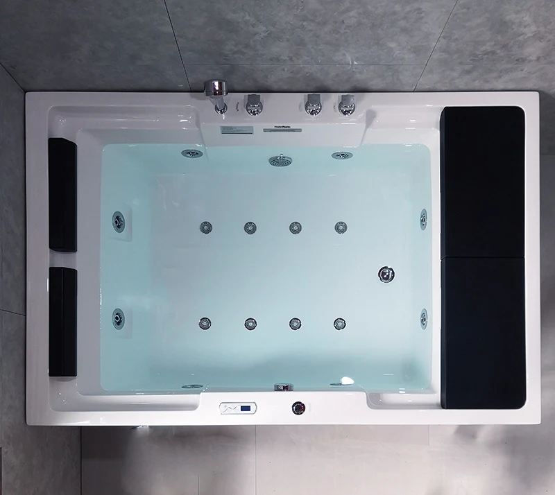 Акриловая гидромассажная ванна для серфинга 1850 мм с красочным светодиодным