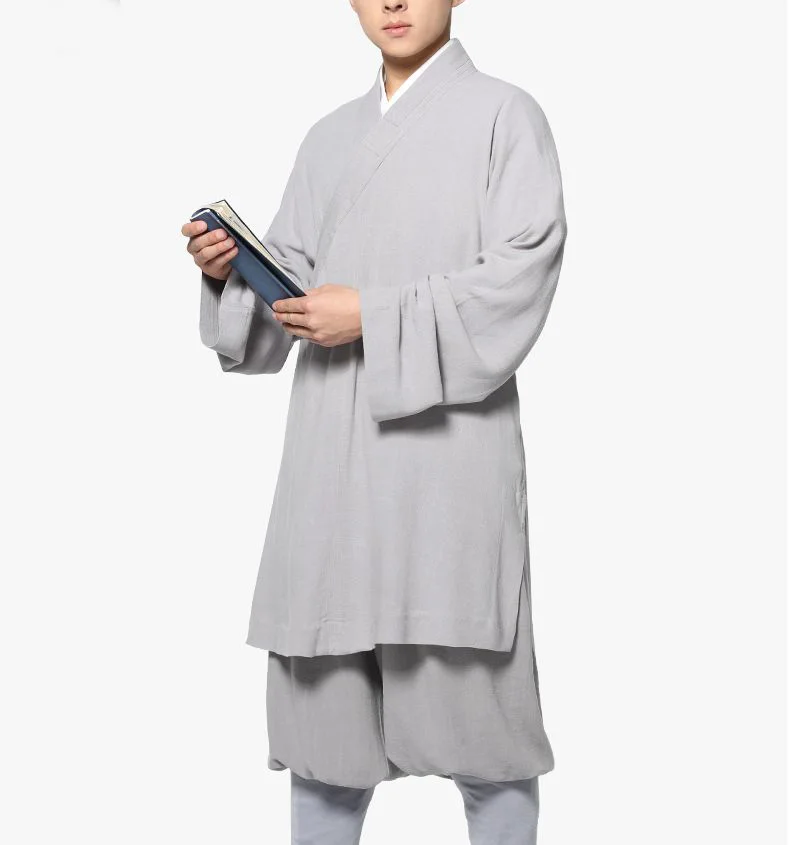 Унисекс Хлопок и лен буддизм дзен костюмы монахи шаолин монах кунг фу одежда lay