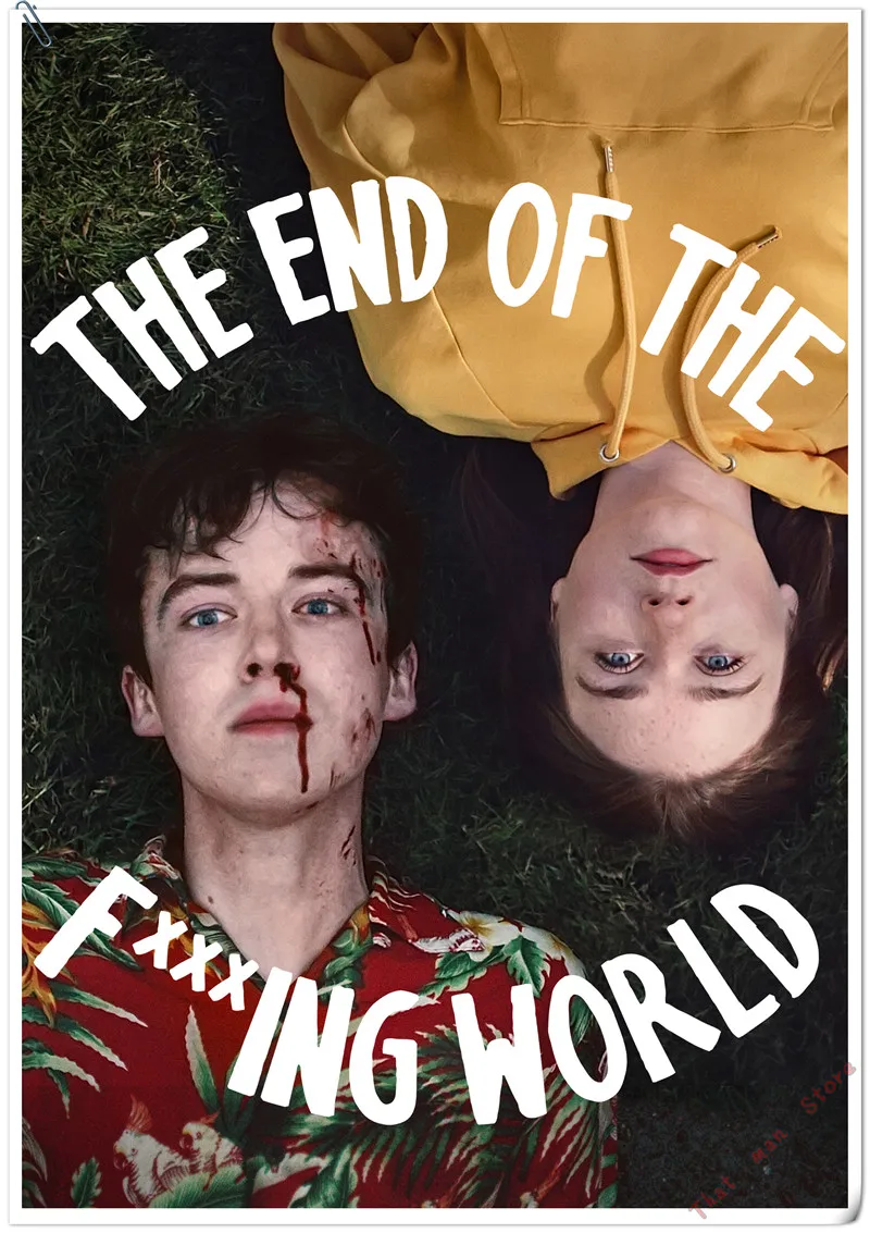 The End of the F* ing World Плакат, четкое изображение, наклейки на стену, украшение дома, высокое качество, печать, белая бумага с покрытием, домашнее искусство