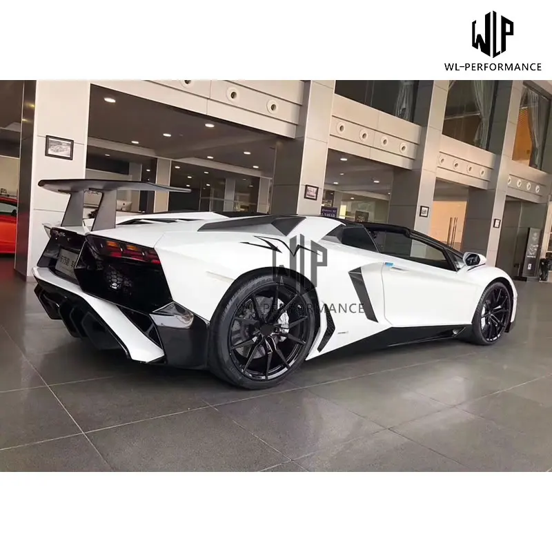 LP700 до LP750 стекловолокно передний бампер задний спойлер для Lamborghini Aventador 4 Superveloce