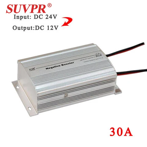 Authentic SUVPR 30a 24 v to 12 360W car power step-down transformer converter aluminum alloy material free shipping | Автомобили и