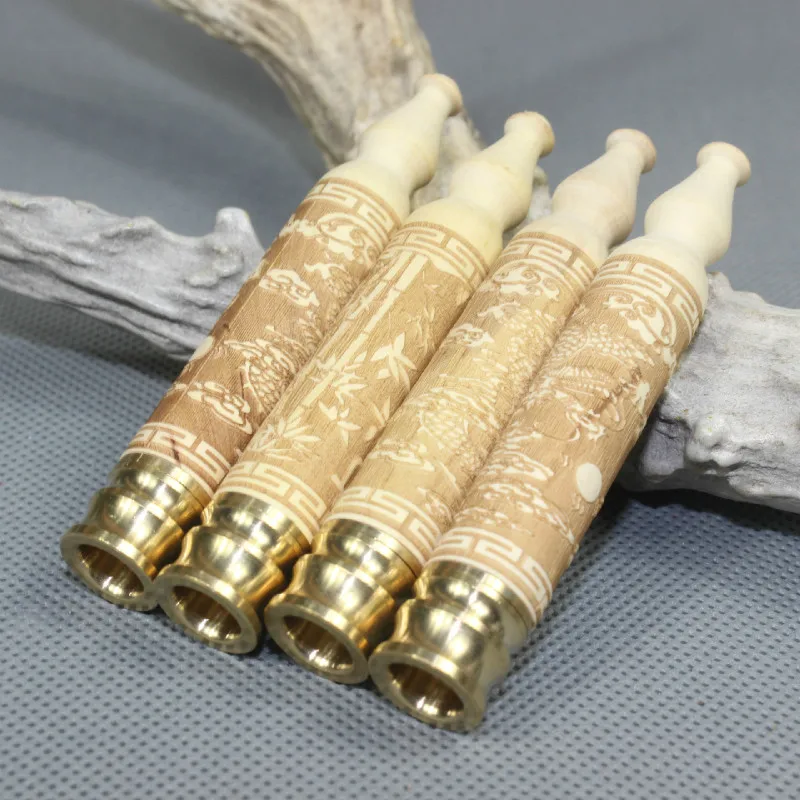 12 мм Пан Ян Дерева Прекрасно Круглый Рупор Деревянные Фильтр Петля Тип Мини