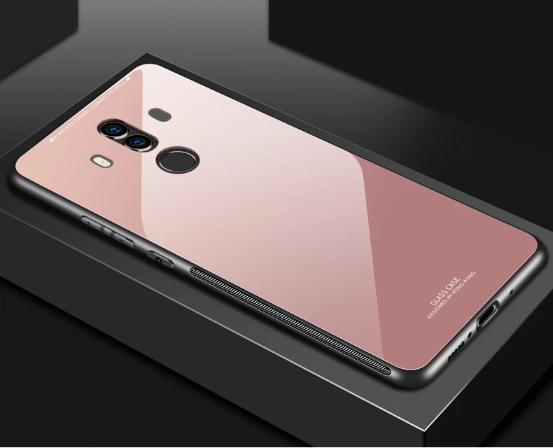 Для huawei mate 20 Lite чехол Роскошный Глянцевый закаленное стекло мягкая силиконовая рамка противоударный жесткий чехол для huawei mate 10 Pro чехол s