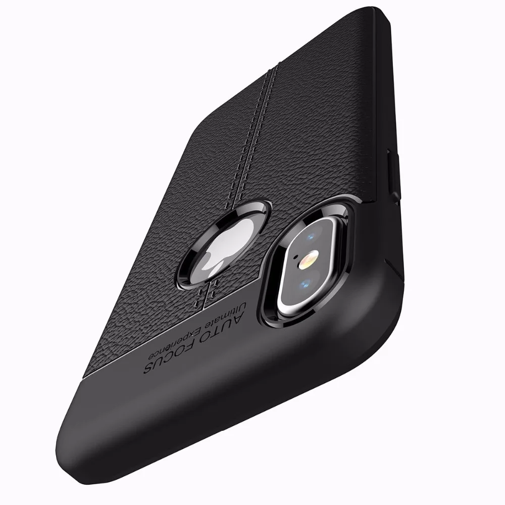 Luxury Litchi Leather Material Phone Case For iPhone X 8 6 6s Plus Soft TPU Back Cover 7 plus Protective | Мобильные телефоны и