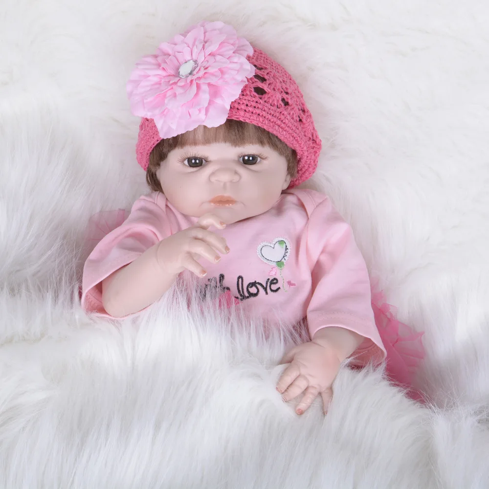 Оптовая продажа Мода Brinquedos 22 &quot55 см Полный винил Reborn Реалистичная кукла