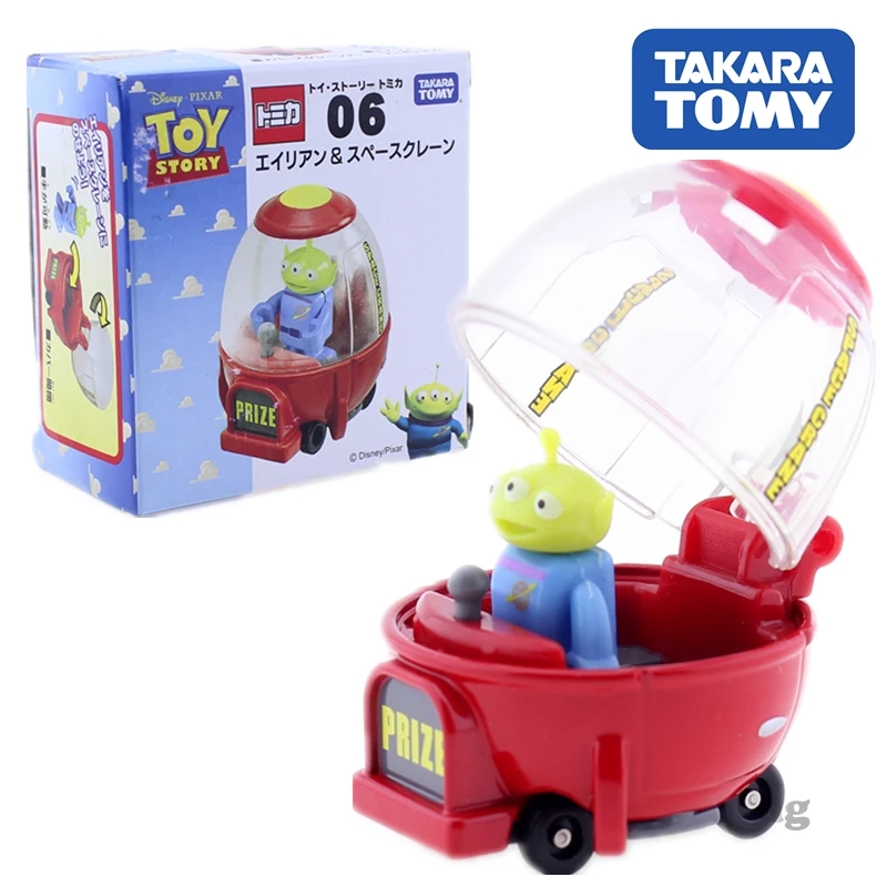 TAKARA TOMY TOMICA pixar DISNEY TOY STORY 06 космический кран игрушка маленький зеленый инопланетянин шаттл модель автомобиля Комплект литья под давлением аниме фигура плесень