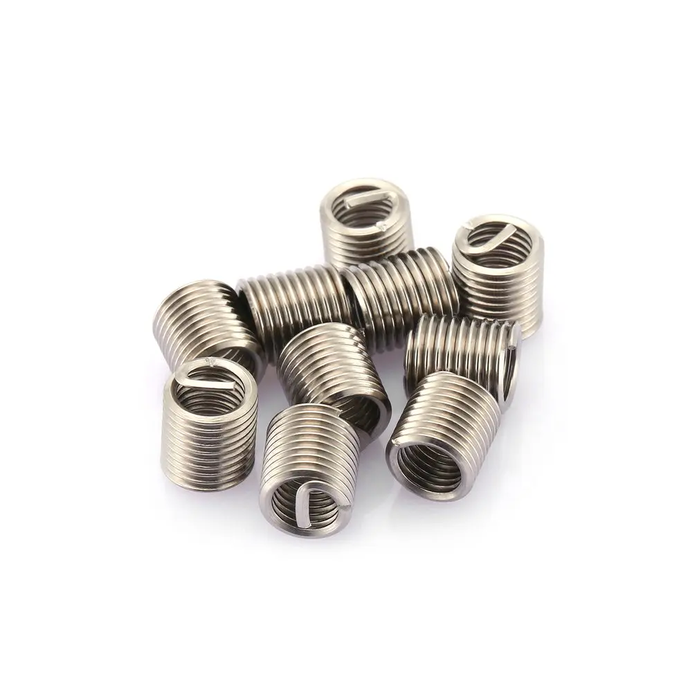 60PCS Thread Insert Set M3/4/5/6/8/10/12 Repair Kit for Helicoil Repairing Tools High Strength & Hardness |