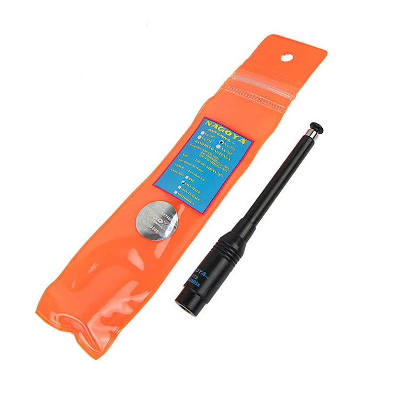 

10pcs NAGOYA NA-773 SMA-M UHF+VHF Handheld Telescopic Antenna for YAESU VX-1R BaoFeng UV-3R TONGFA UV-985 TYT TH-UV8R UV-F9