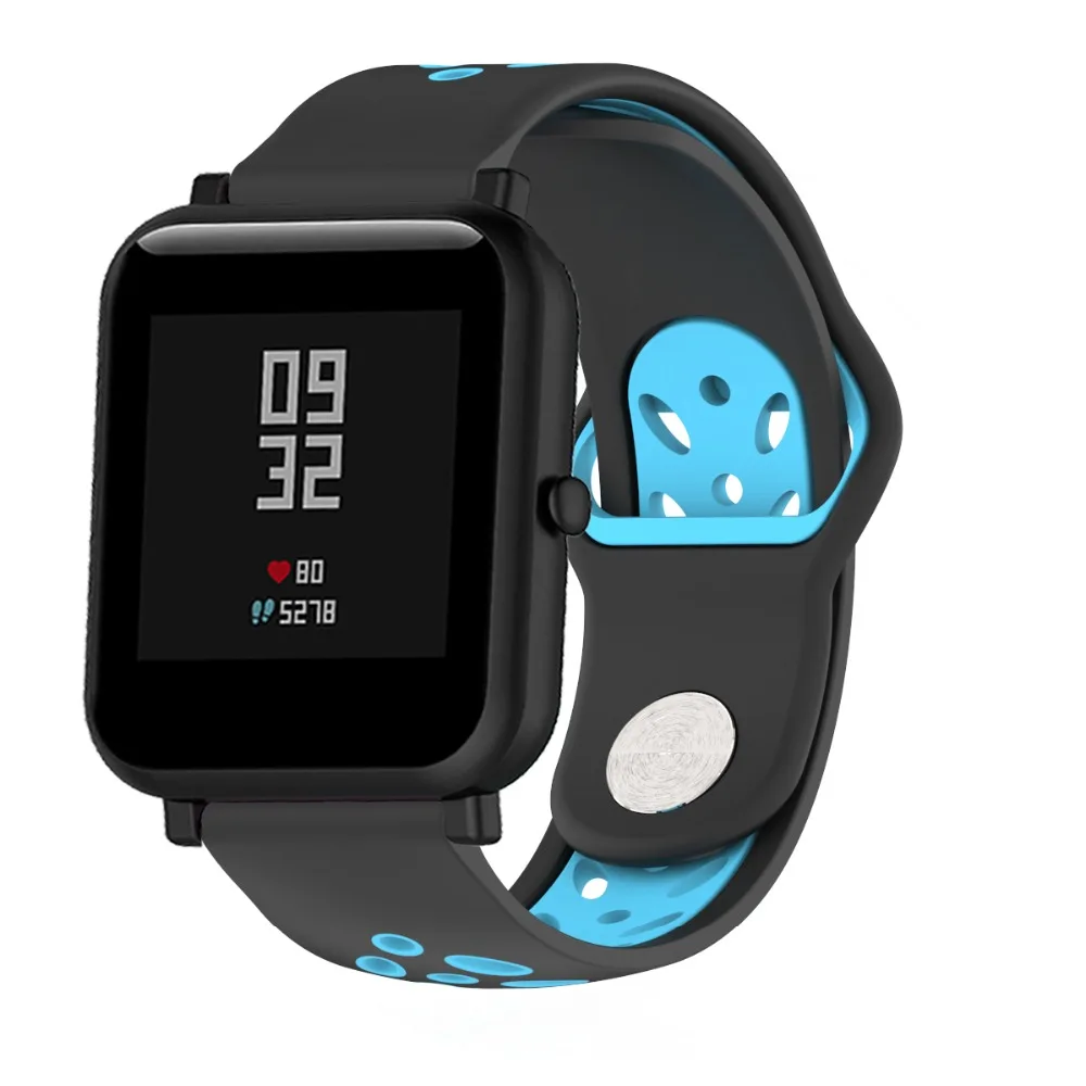 20 мм силиконовый браслет ремешок для Xiaomi Huami Amazfit Bip часы GTS часов GTR 42