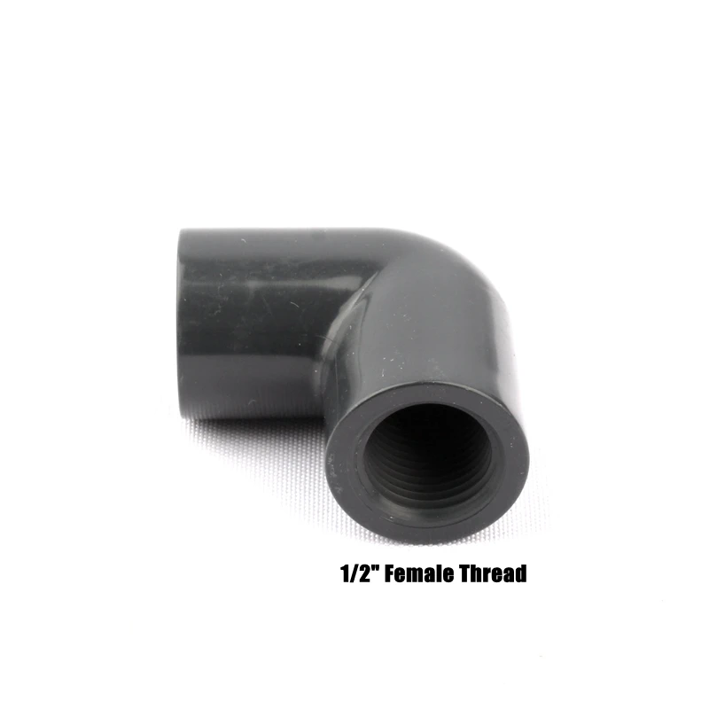 1 шт. NuoNuoWell PVC ANSI 1/2 &quotрезьба 90 градусов колено трубы соединитель шланг адаптер