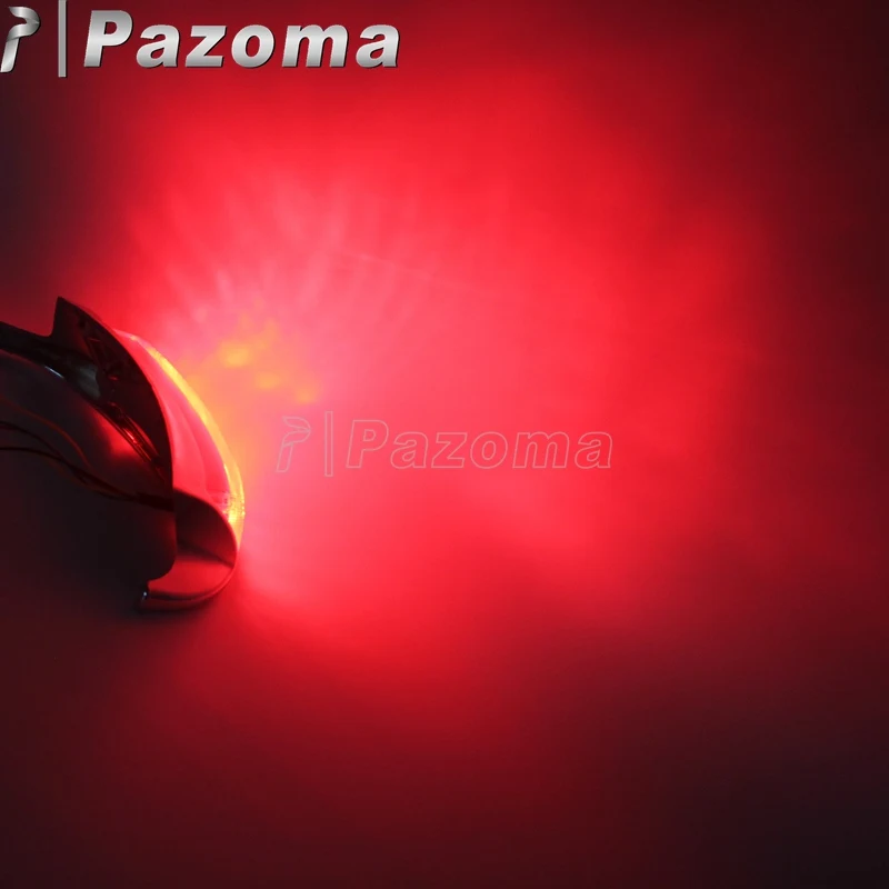 Smoke Motorcycle LED Auxiliary Rear Fender Tip Light w/Turn Brake Stop for Harley FLHTCU FLHTCUL FLHTK FLHTKL FLTRU |