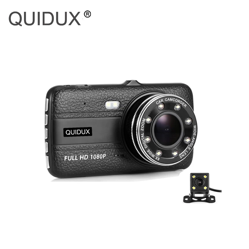 4 дюйма Dash Cam ADAS 1080P Двойной объектив 170 градусов приборной панели регистрирующее