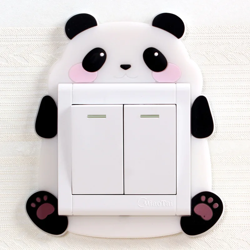 15 DIY Забавный милый мультфильм собака переключатель наклейки настенные наклейки украшение дома украшение спальни и гостиной горячая смола - Цвет: 15