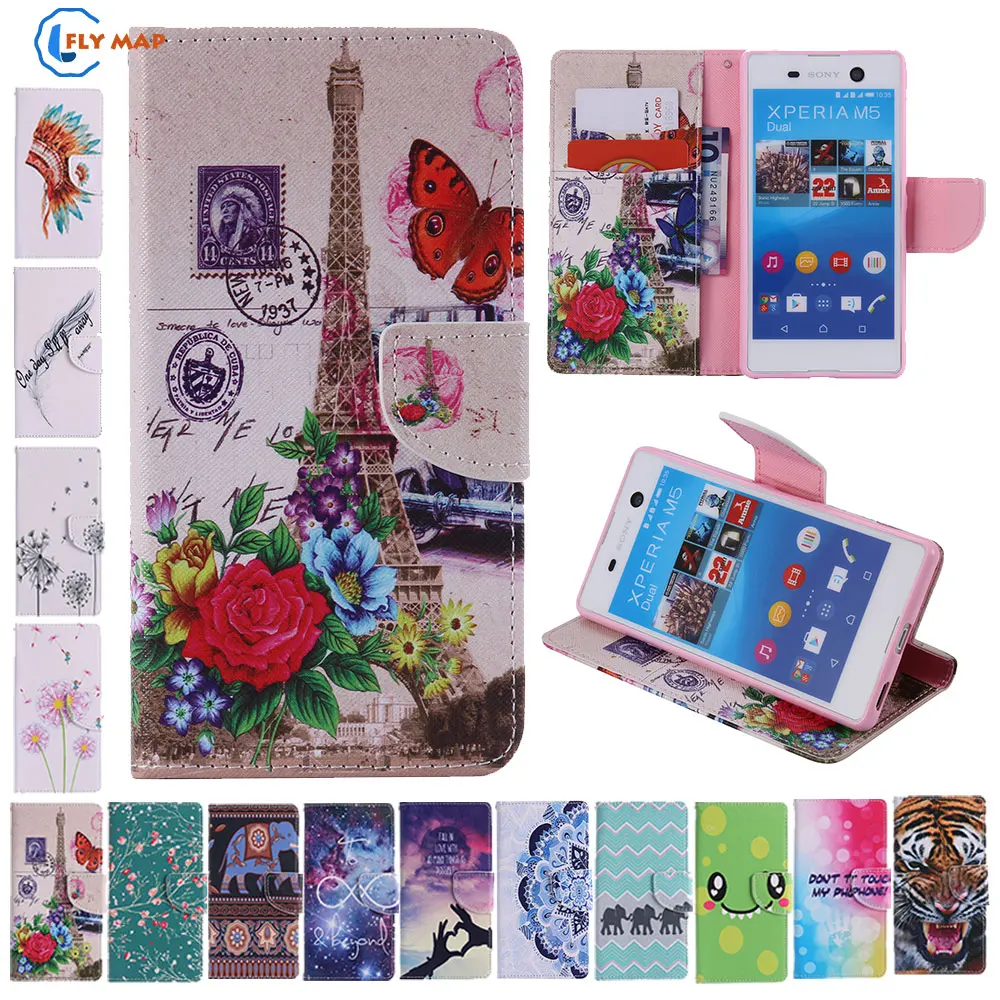 Чехол-книжка с бумажником для sony xperia m 5 E5633 E5603 PM-0871-BV Чехол для мобильного телефона чехол для sony xperia m 5 dual E5663 E5643 E5606 коробка